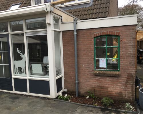 Aanbouw plaatsen